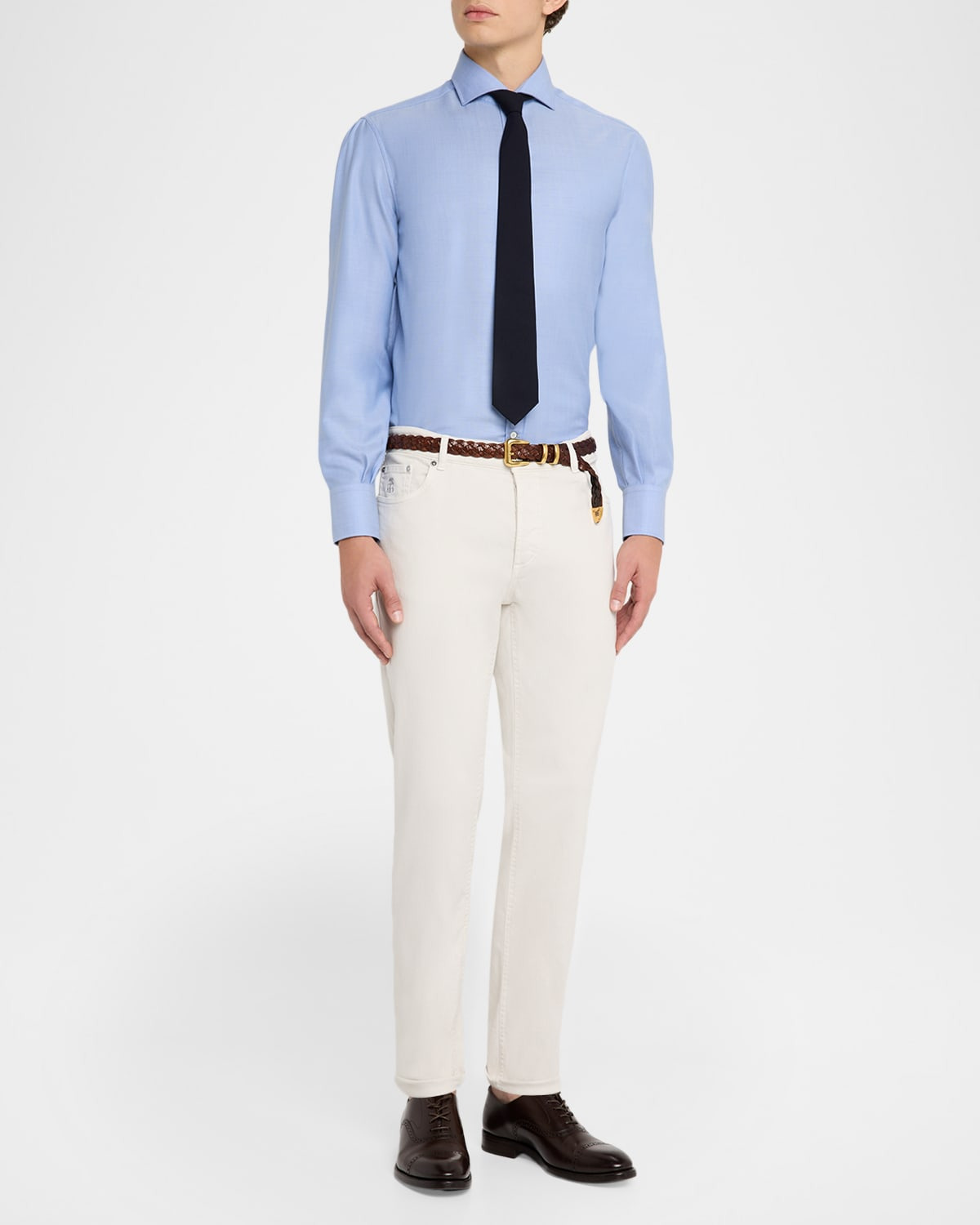 Men's Woven Oxford Spread-Collar Sport Shirt - 2