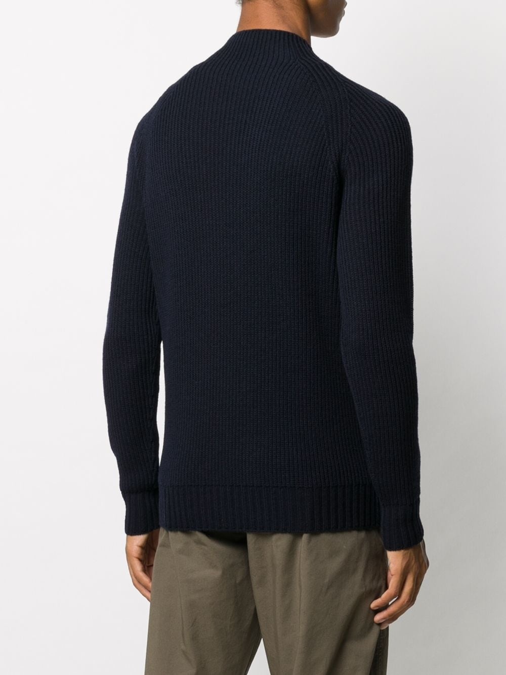 ribbed-knit virgin wool jumper - 4