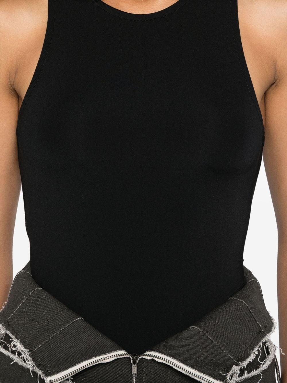 Wave cropped tank top - 5