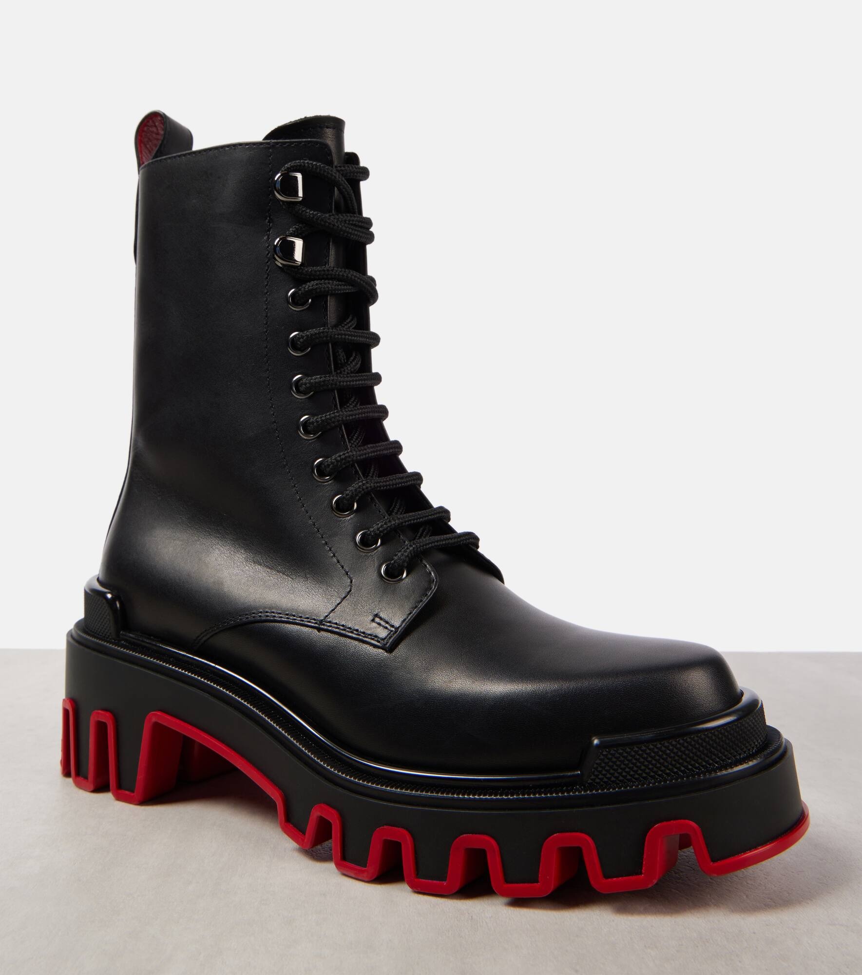 Dune Trott Alta leather combat boots - 5