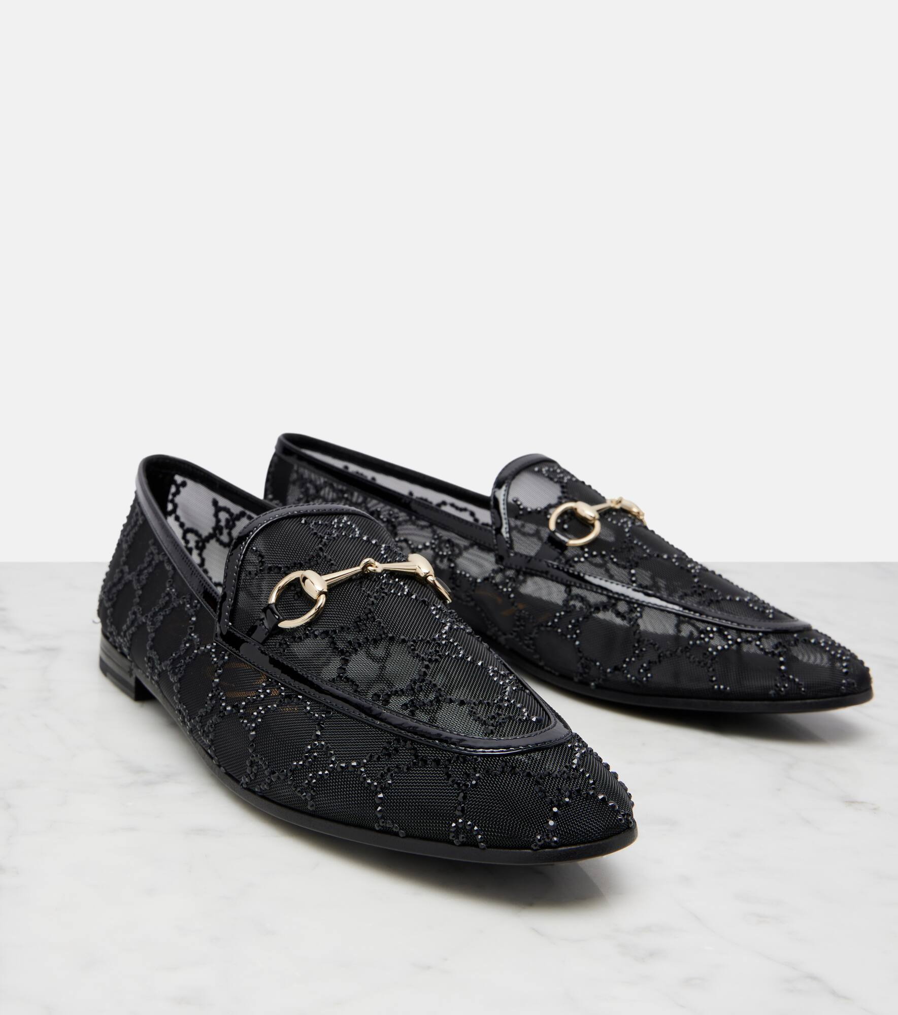 Gucci Jordaan GG Crystal loafers - 5
