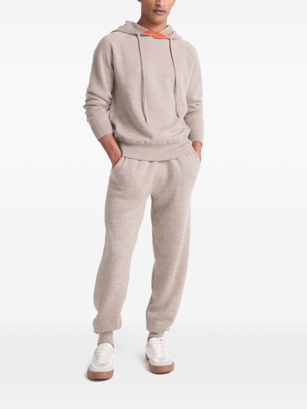 double-sided knitted hoodie - 2