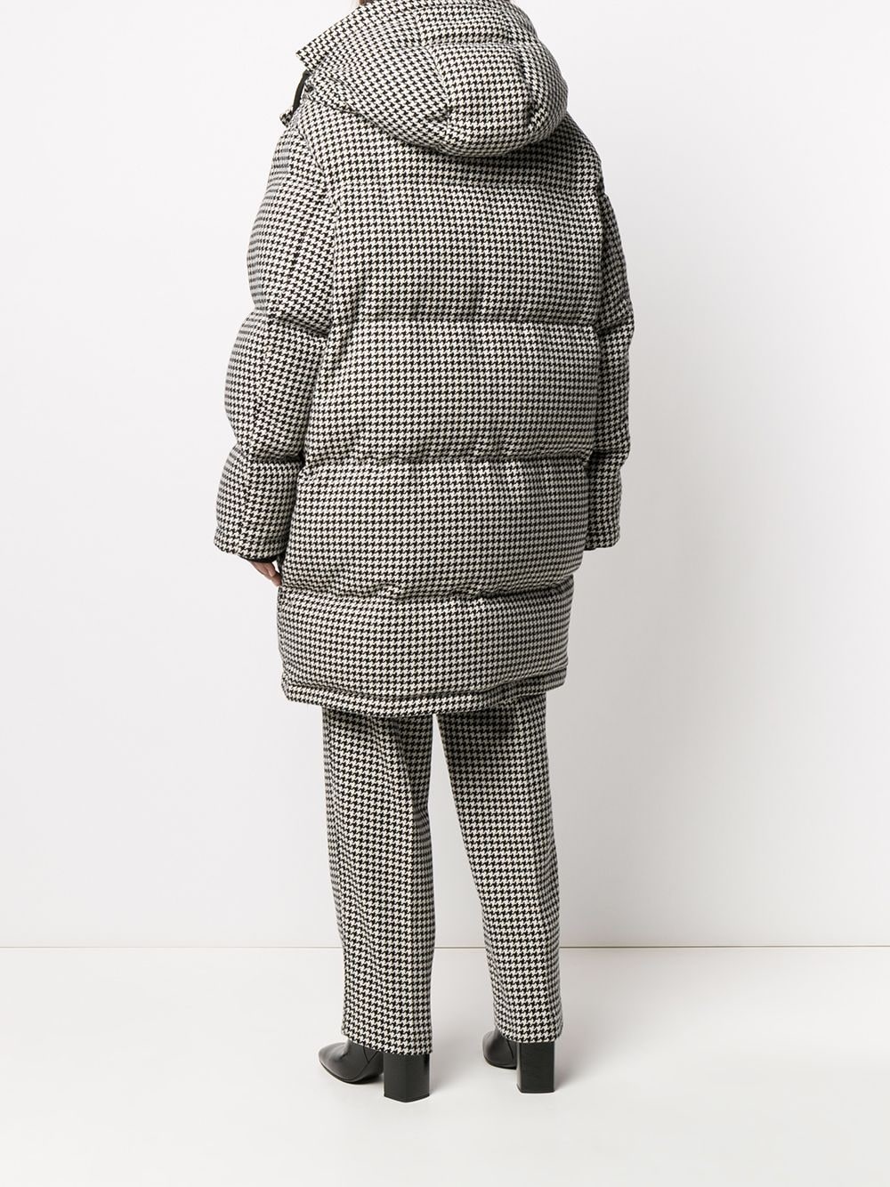 Houndstooth padded coat - 4