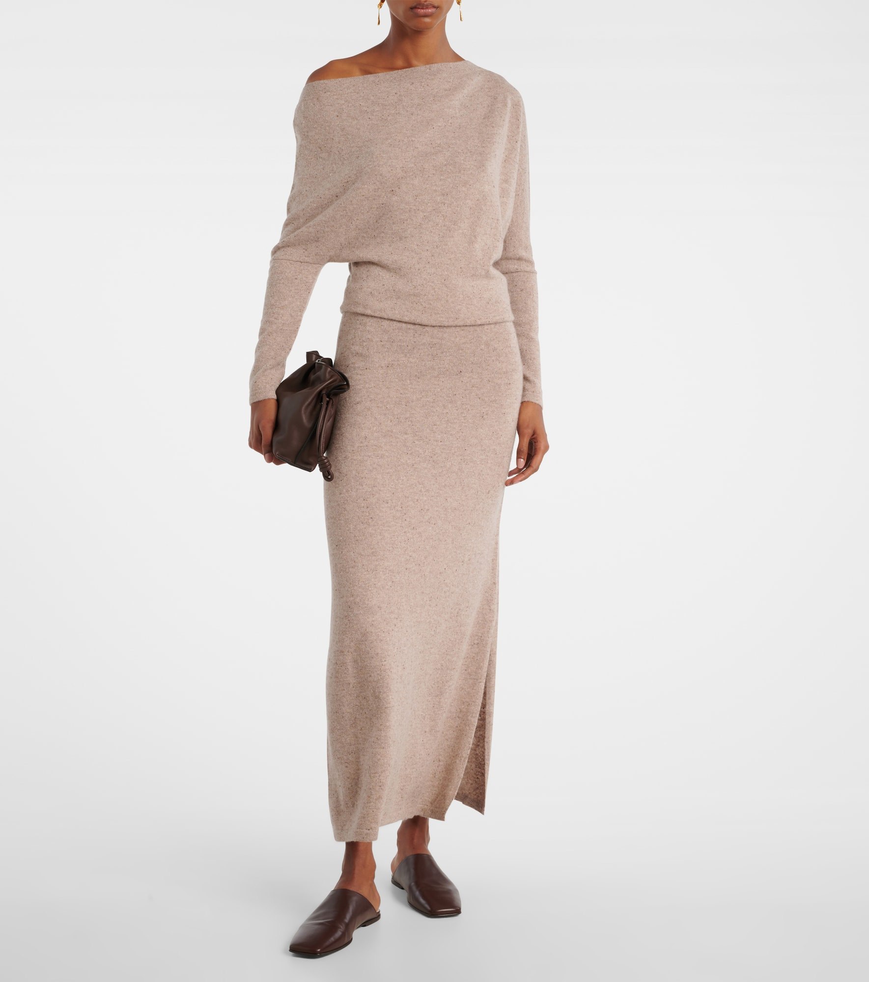 Kasos draped cashmere maxi dress - 2