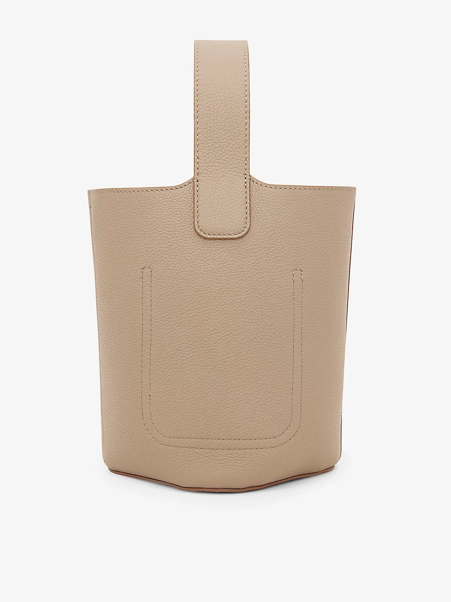 Pebble mini leather bucket bag - 3