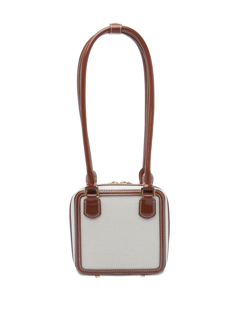 contrast-trim shoulder bag - 2