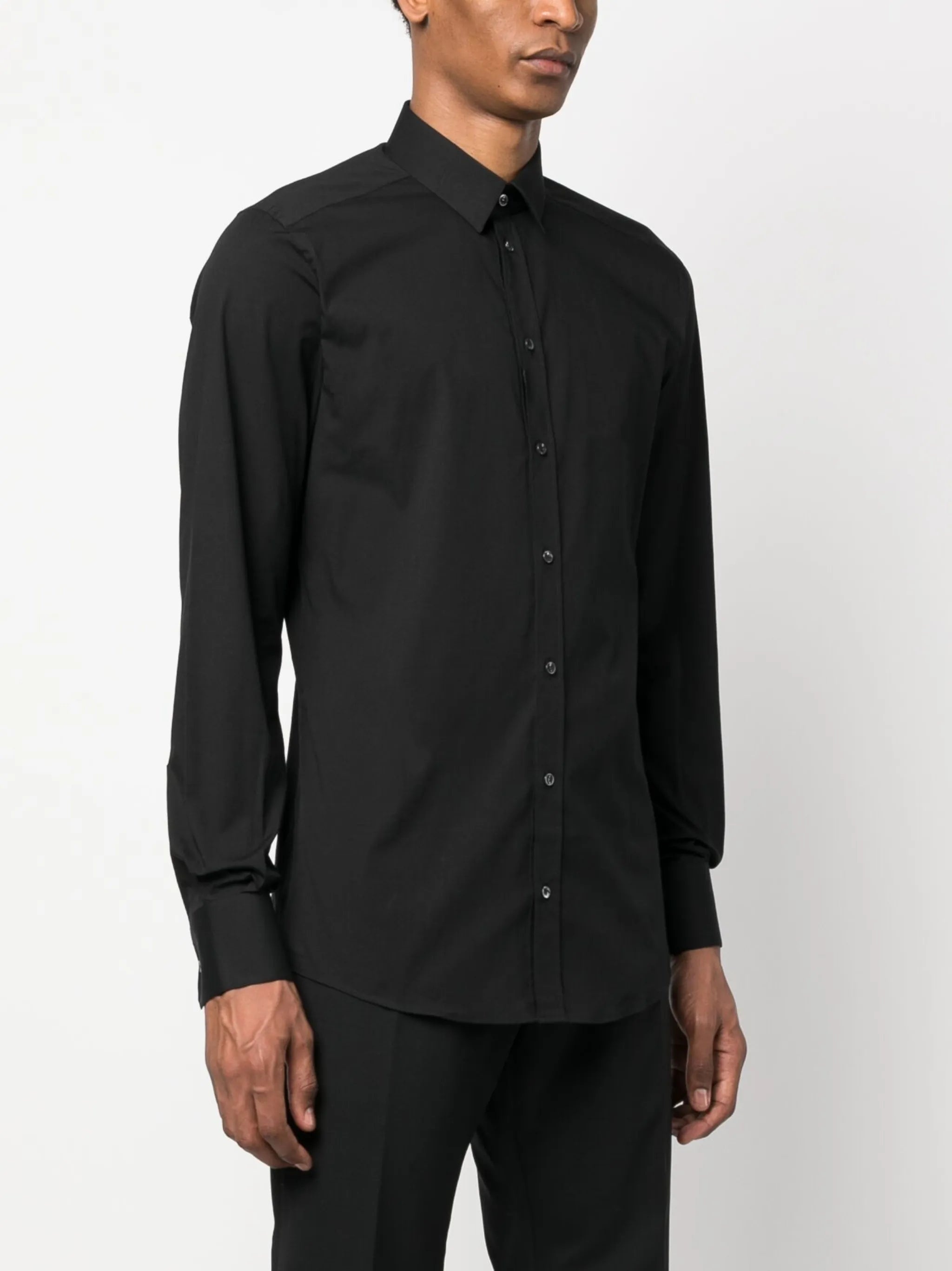 Long-sleeve Cotton-blend Shirt - 2