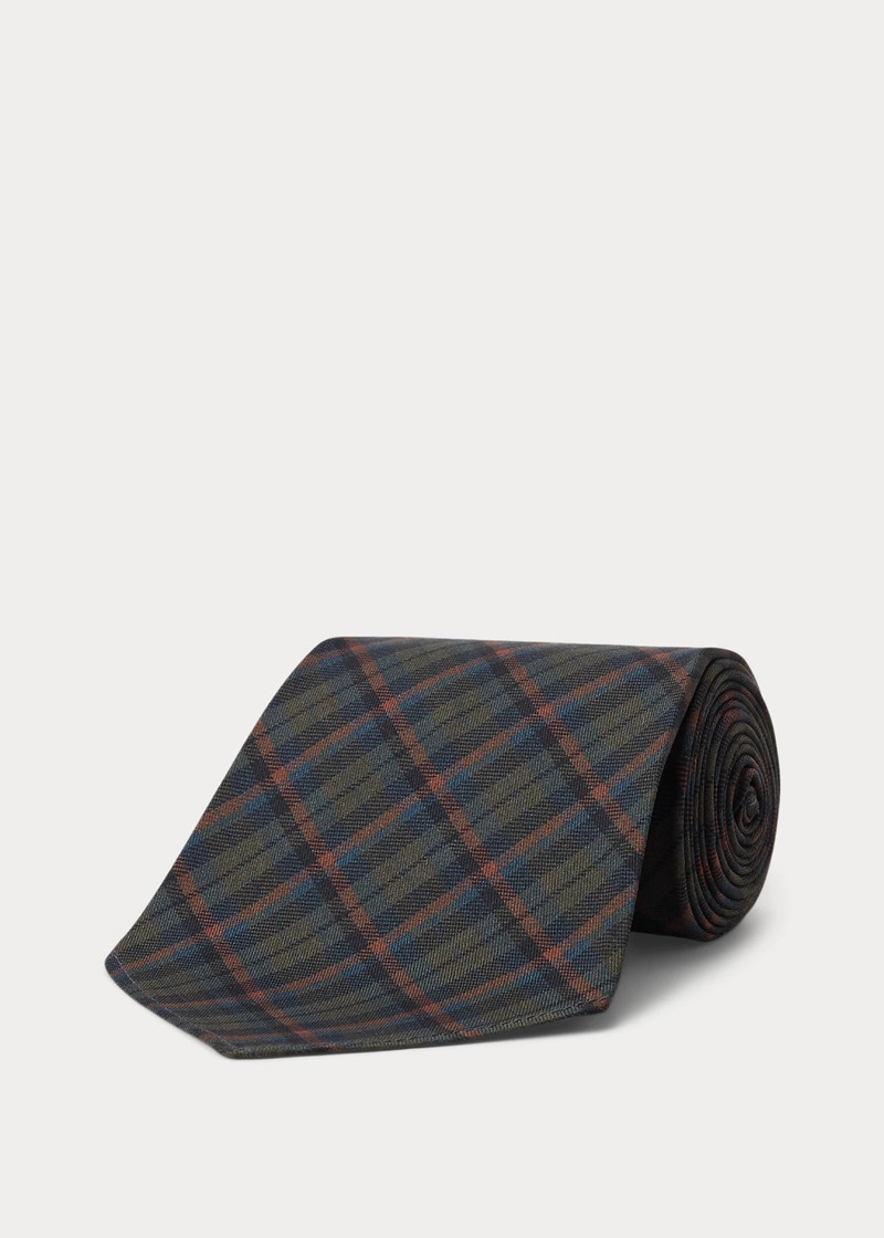 RRL by Ralph Lauren Handmade Plaid Silk Twill Tie outlook