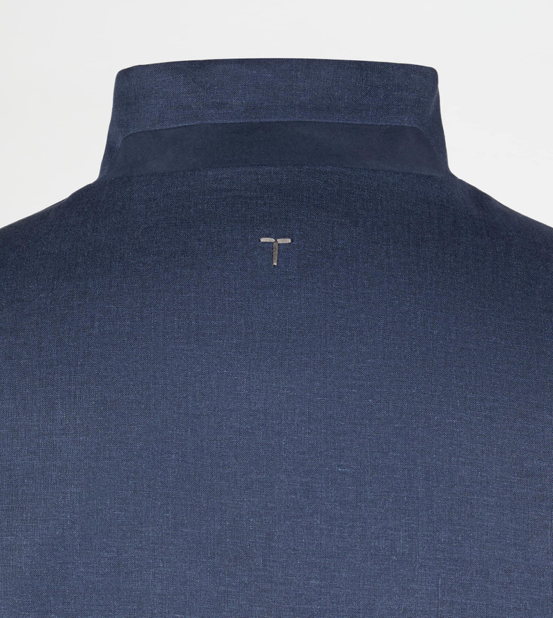 JACKET IN LINEN - BLUE 2