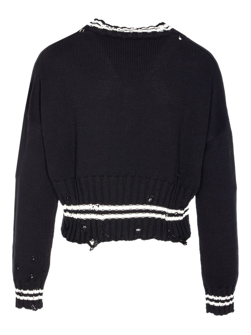 Marni distressed-effect jumper outlook