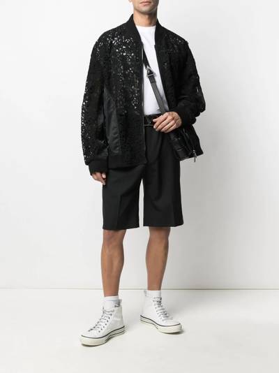 Valentino lace bomber jacket outlook