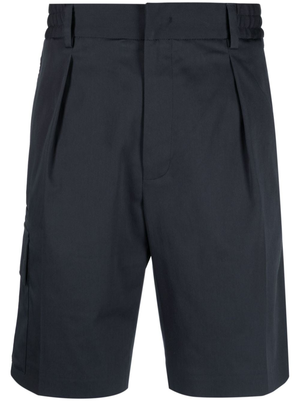 logo-trim stretch-cotton shorts - 1