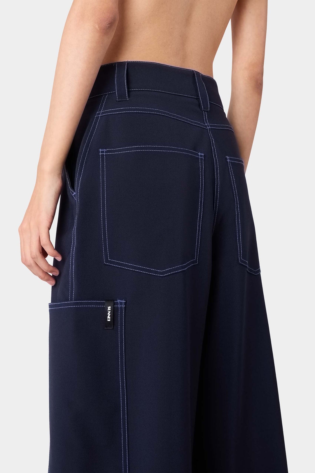 FIT LOOSE PANTS / dark blue - 4