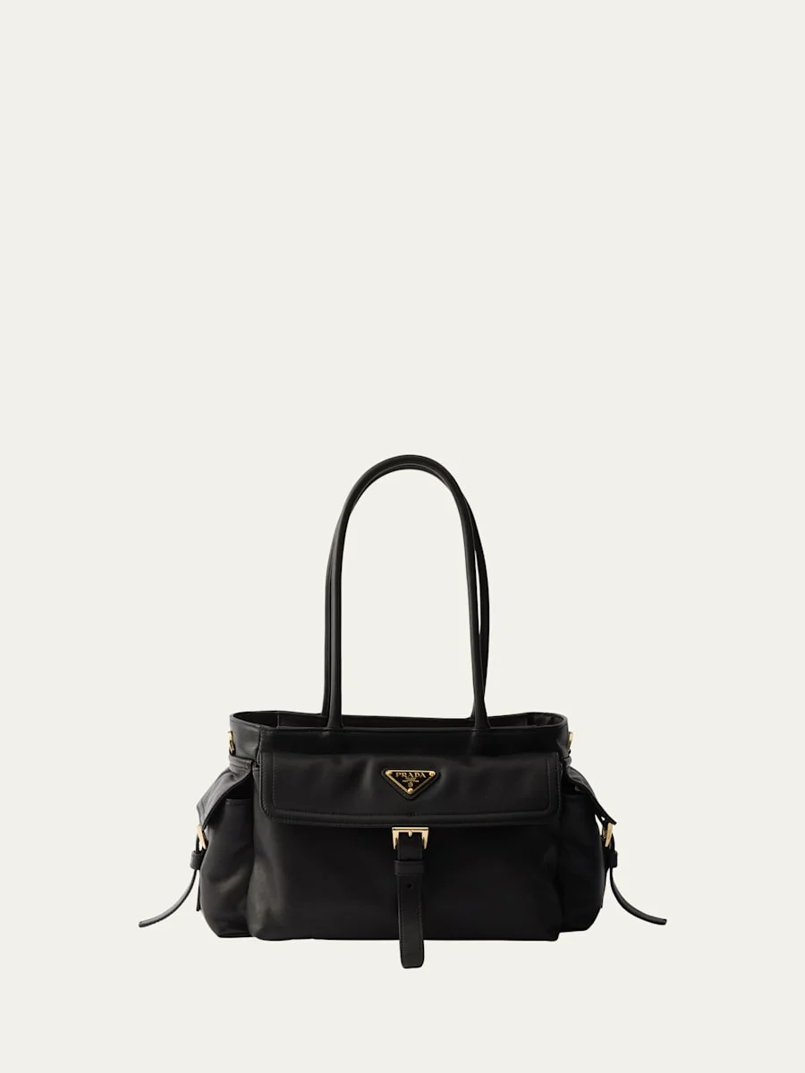 Soft Nappa Leather Shoulder Bag - 1