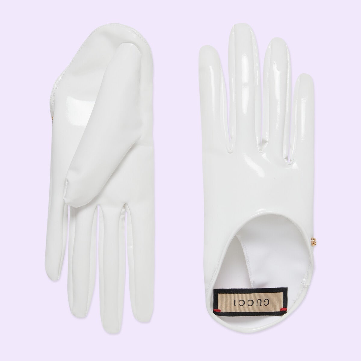 Shiny lycra gloves - 1