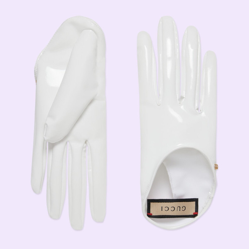 Shiny lycra gloves 1