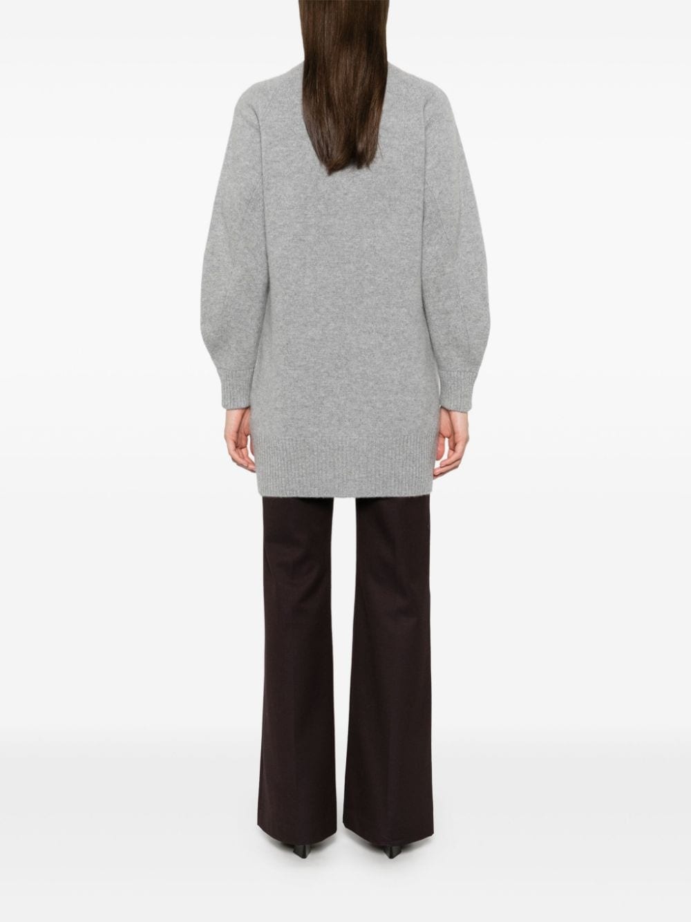 open-front cashmere cardigan - 4