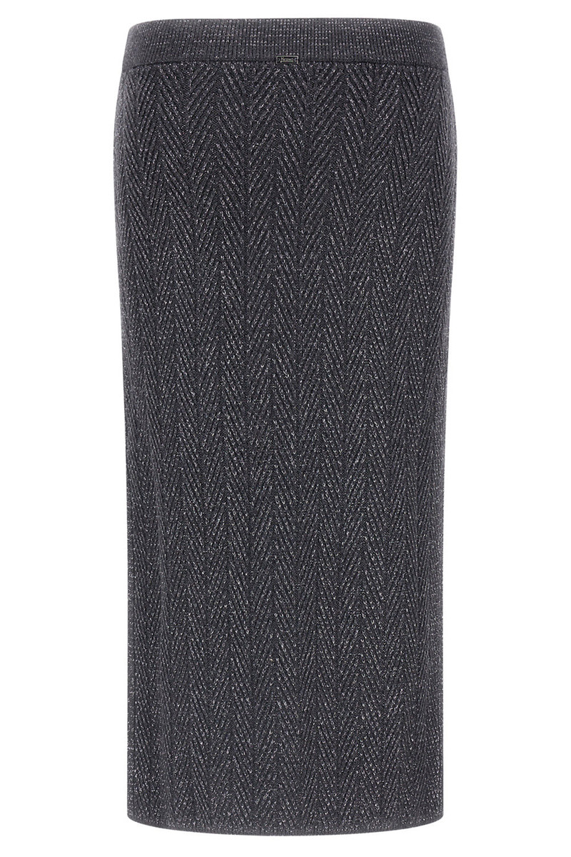 Shiny Herringbone Skirt 5