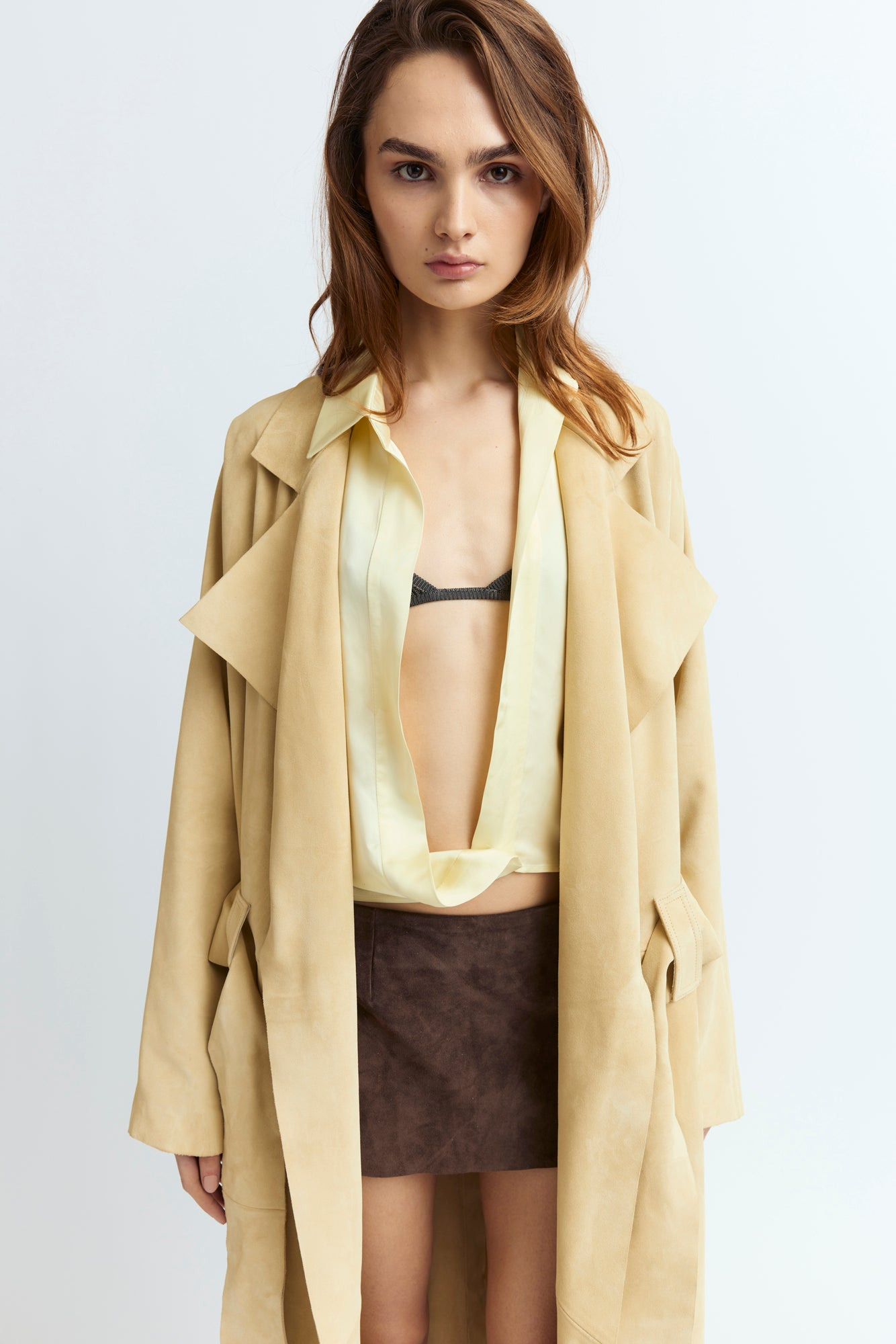 CINZIA COAT IN SUEDE - 2