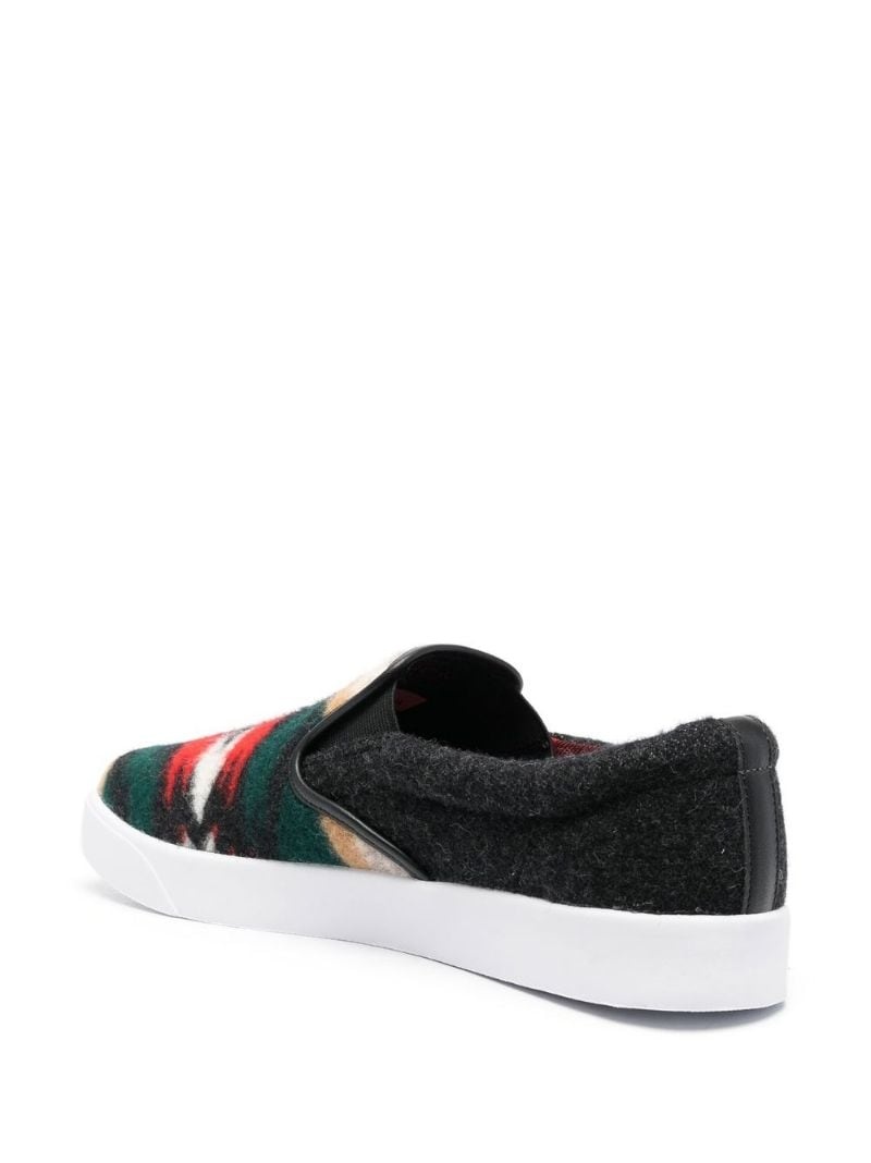 abstract-pattern wool sneakers - 3