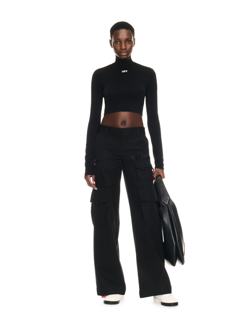 Off-White Off Stamp Sec Skin L/s T Crop outlook