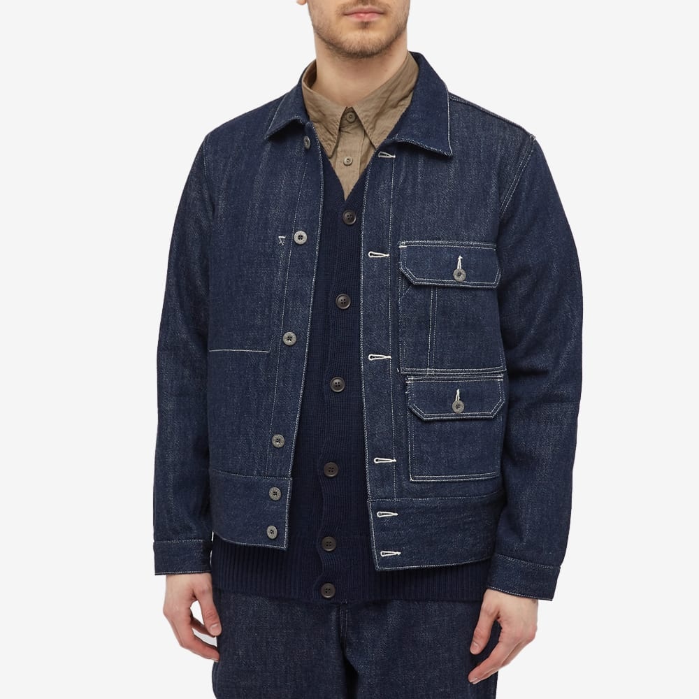 Nigel Cabourn Lybro Denim Hip Jacket - 5