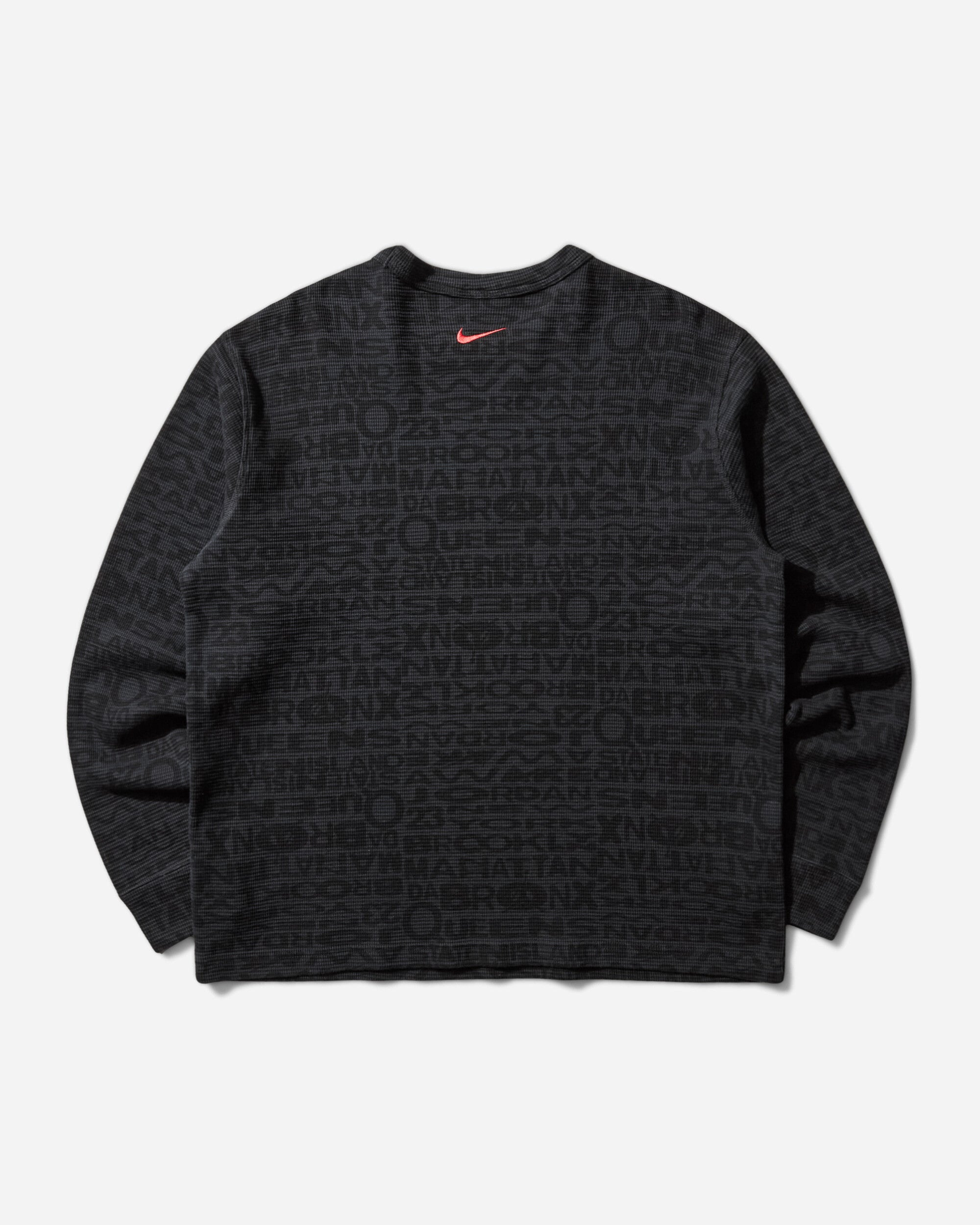 Men's Awake NY Thermal Longsleeve T-Shirt Black / University Red - 2