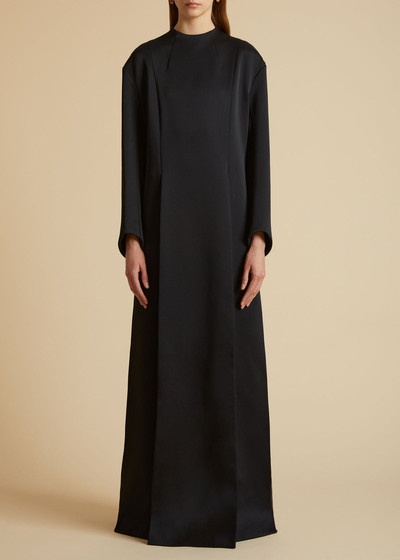 KHAITE The Clete Dress in Black outlook