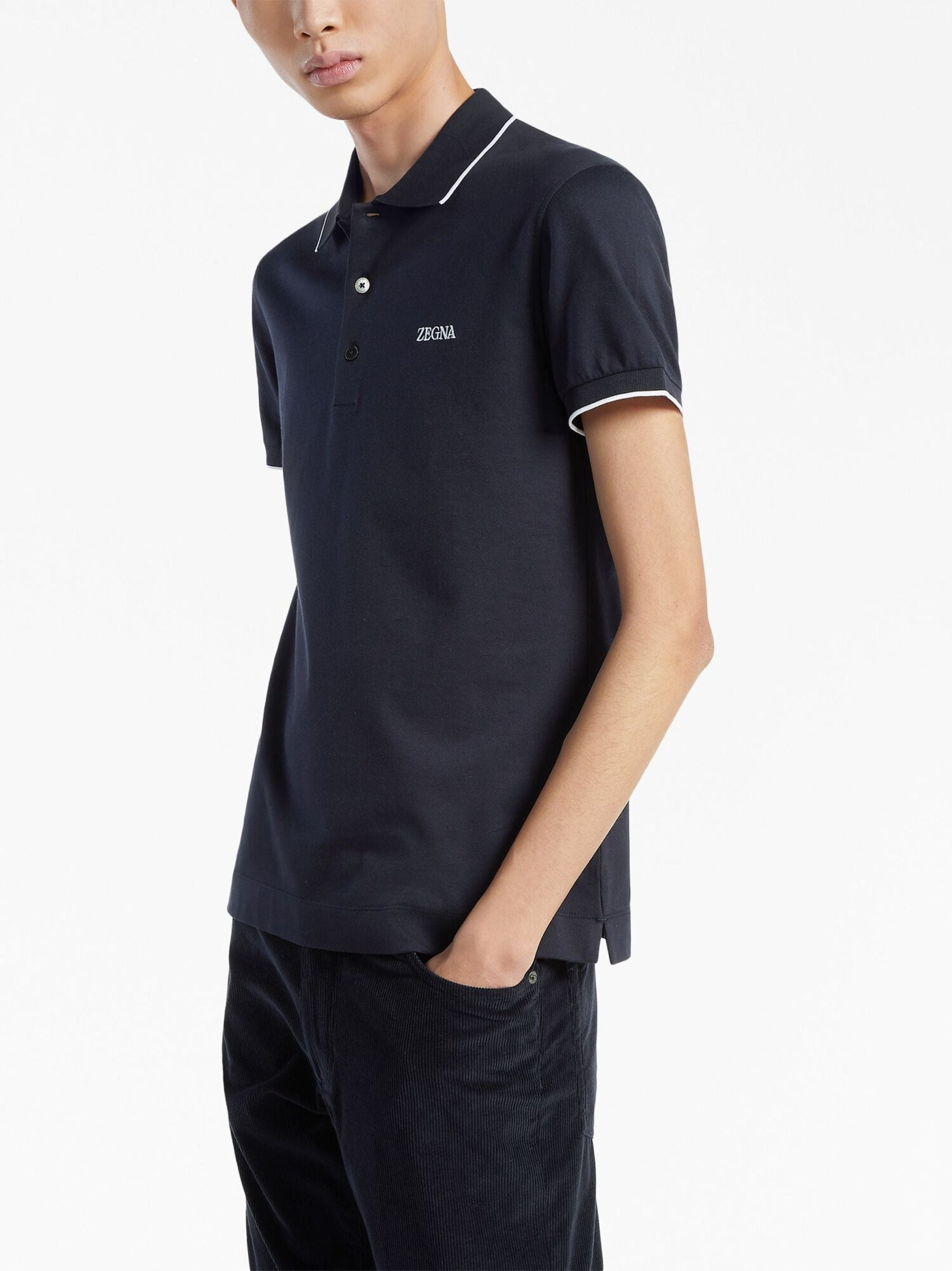 Zegna Stretch-cotton Polo Shirt - 4