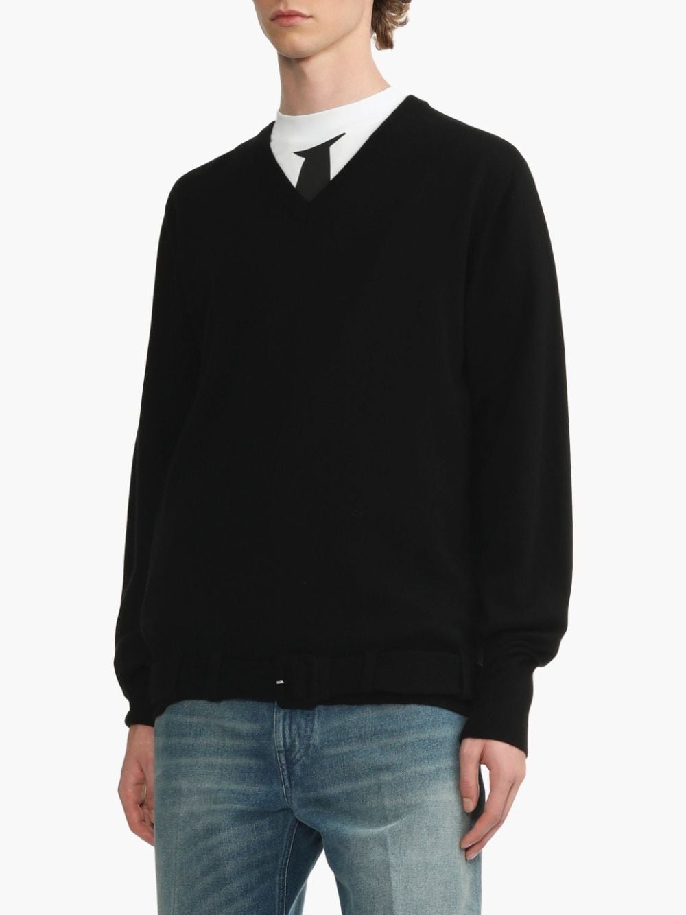 belted sweater - 3