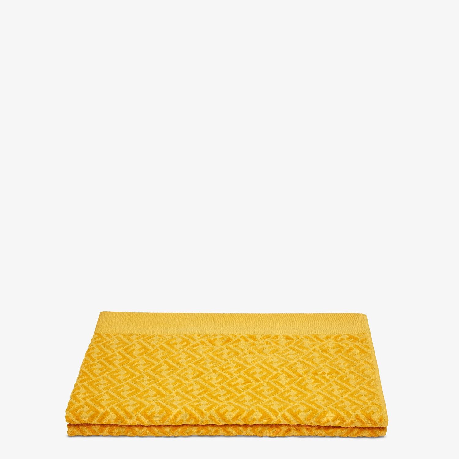 Yellow cotton beach towel - 2