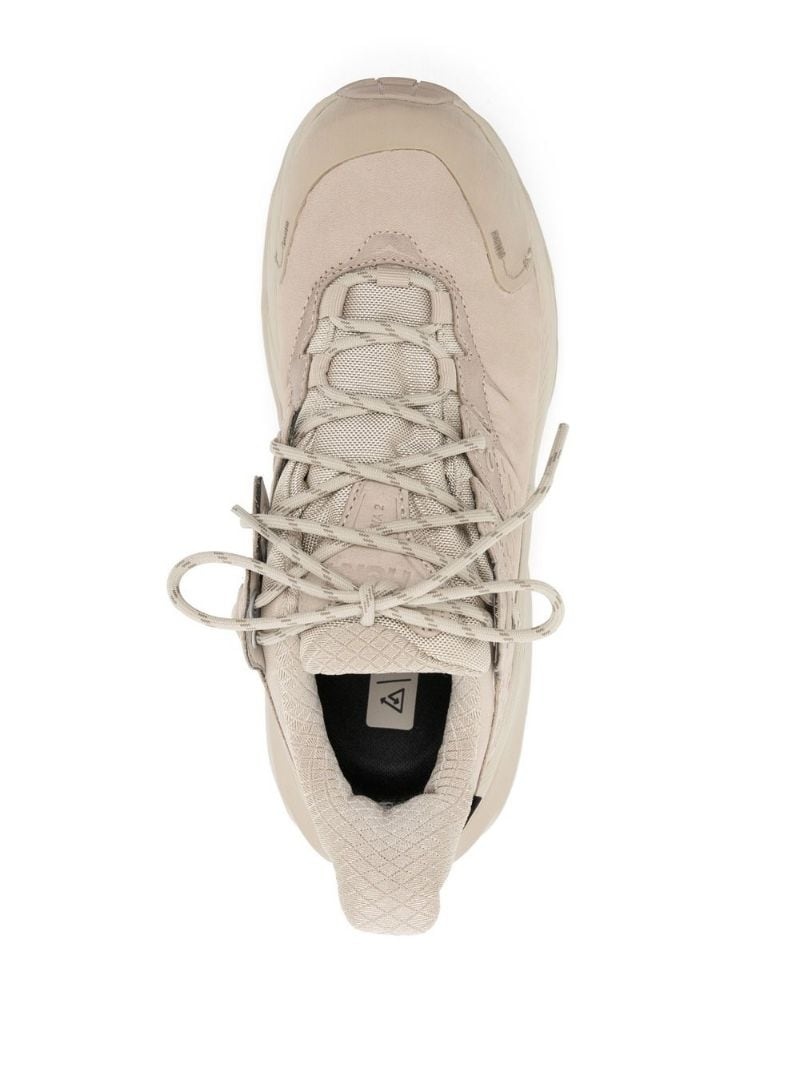 low-top lace-up sneakers - 4