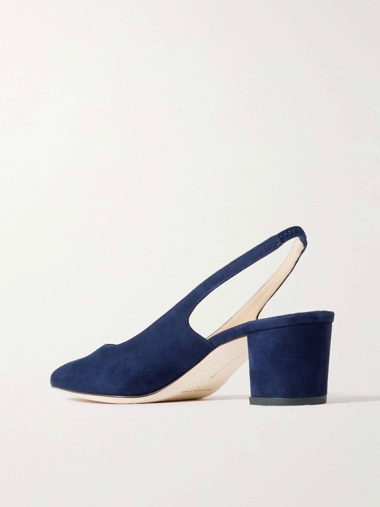 Allurasan 50 suede slingback pumps Navy - 3