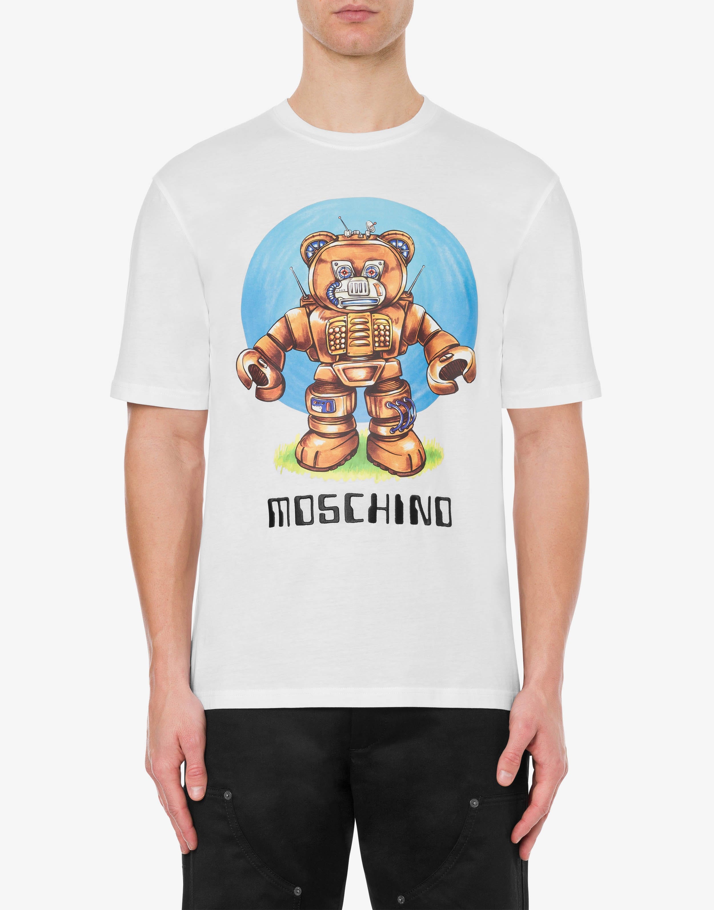 ROBOT BEAR ORGANIC JERSEY T-SHIRT - 2