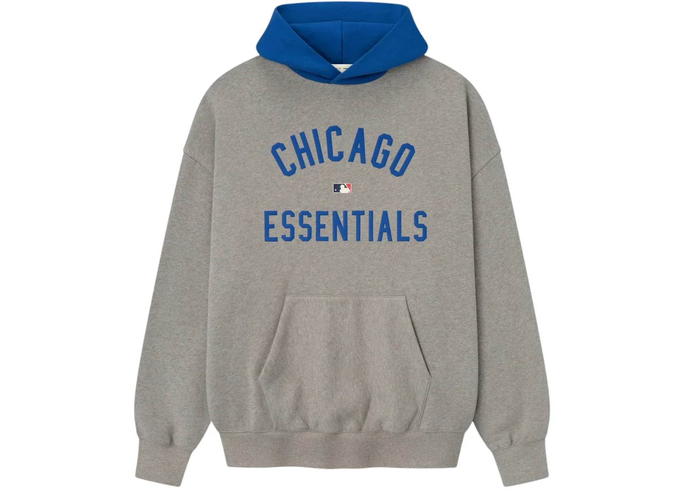Fear of God Essentials Cubs Sport Hoodie Concrete Heather/Blue - 1