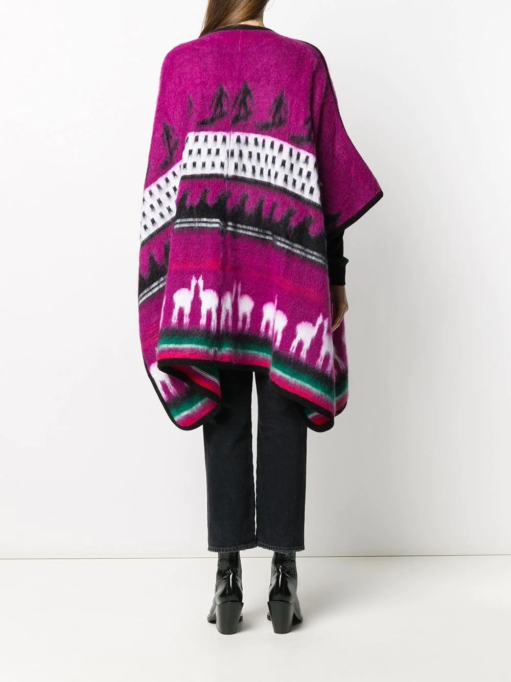 intarsia-knit oversized cardigan - 4