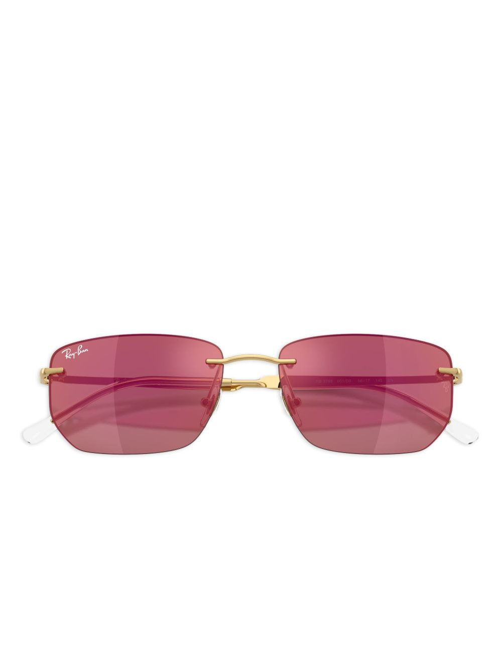 square-frame tinted sunglasses - 5