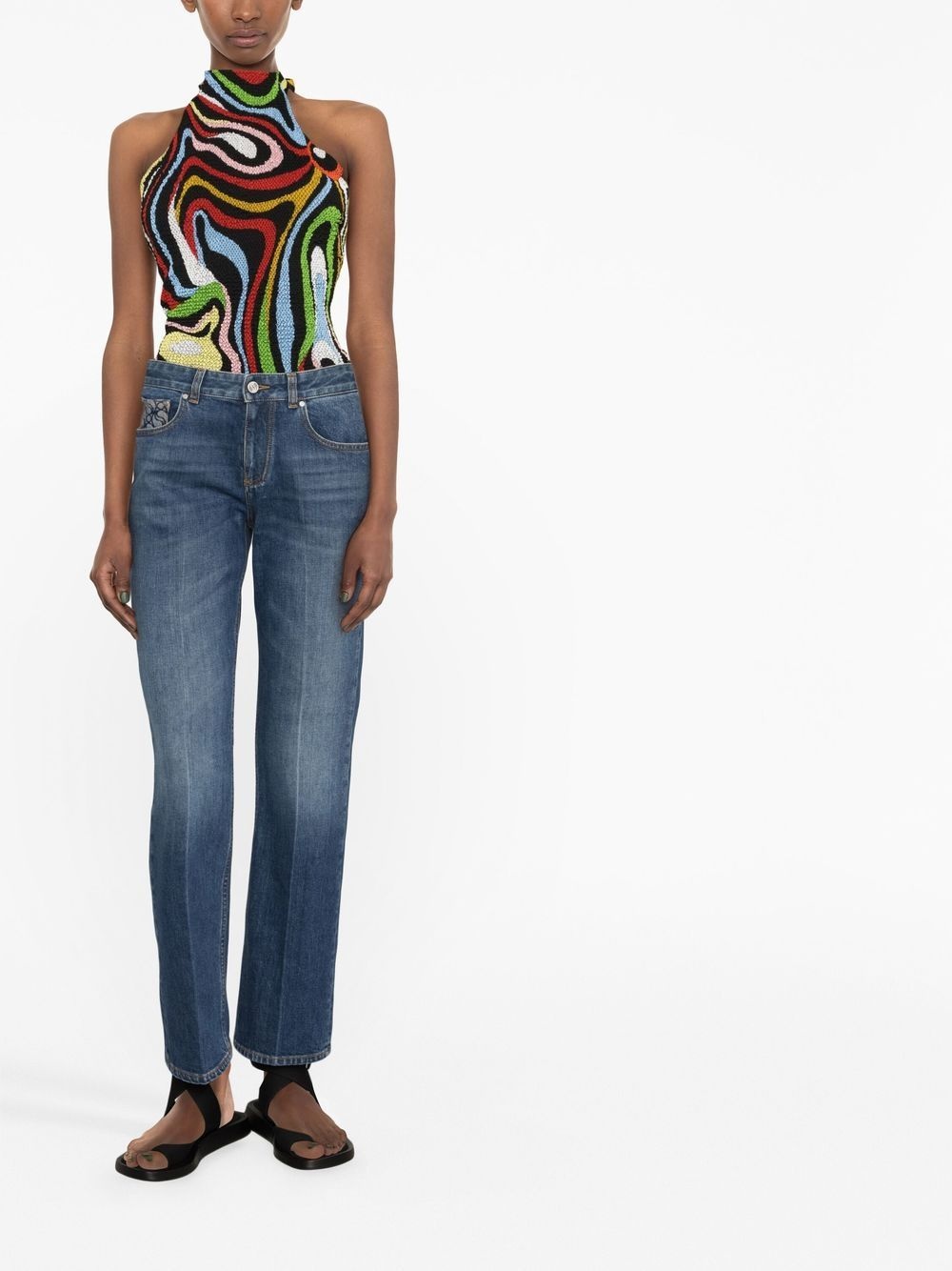 straight-leg denim jeans - 2