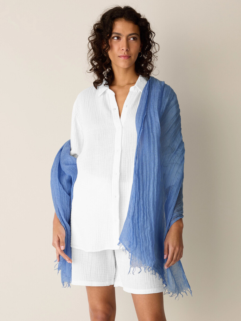 Textured Linen Blend Scarf 3