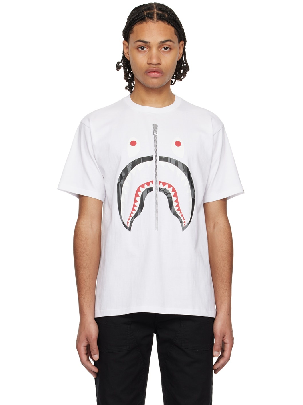 White Speed Racer Shark T-Shirt - 1