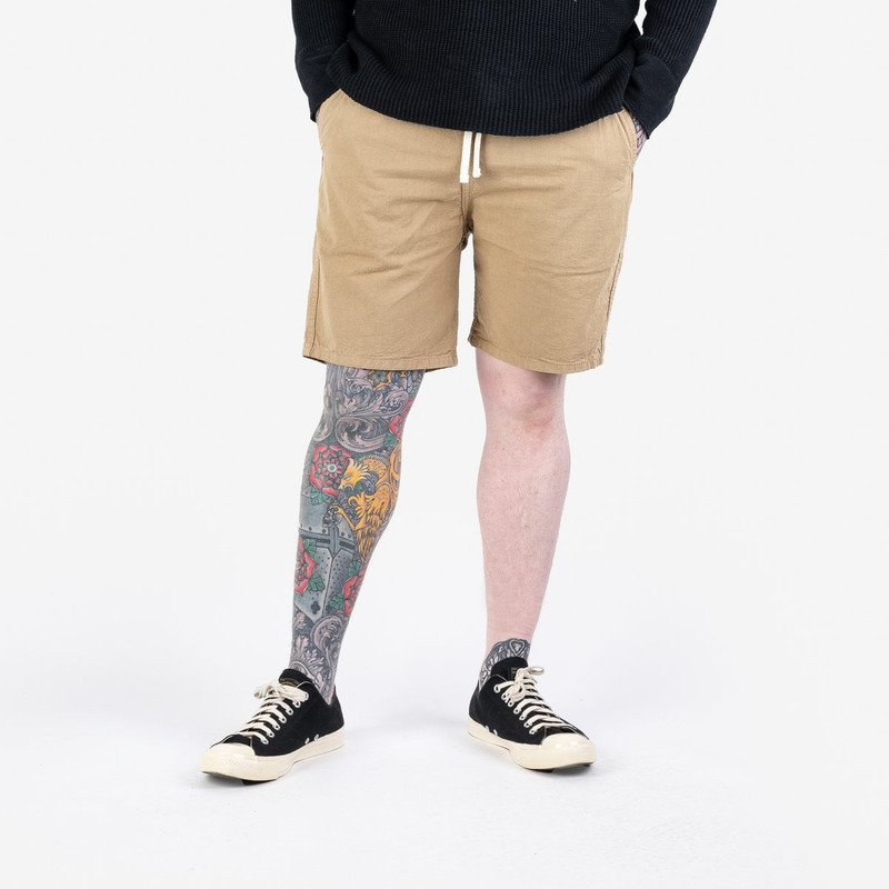Iron Heart IH-729-KHA Cotton Easy Shorts - Khaki outlook