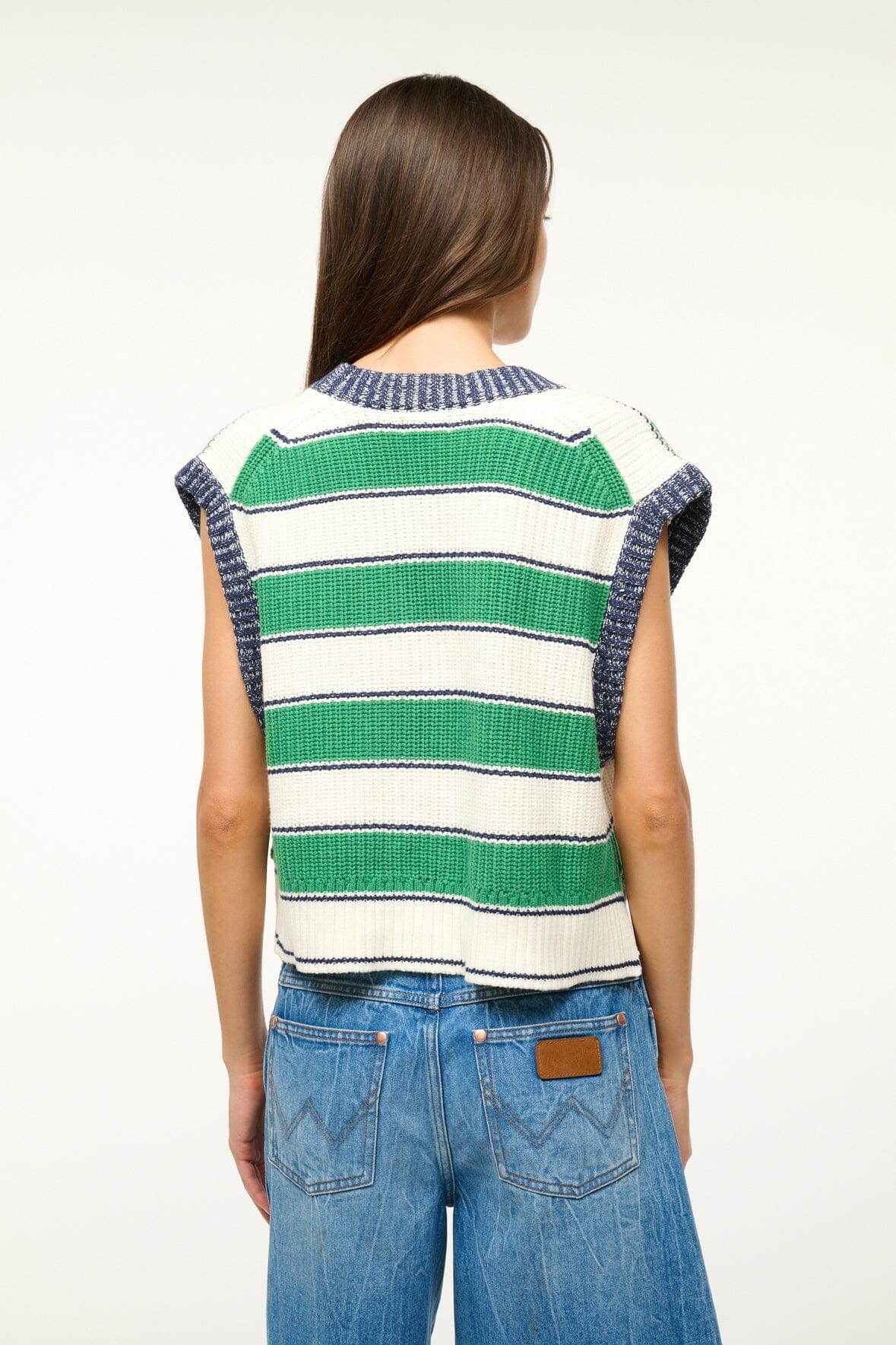 STAUD AMERICANA SWEATER BUNGALOW STRIPE - 4