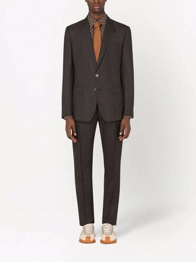 Dolce & Gabbana slim-cut tweed suit outlook