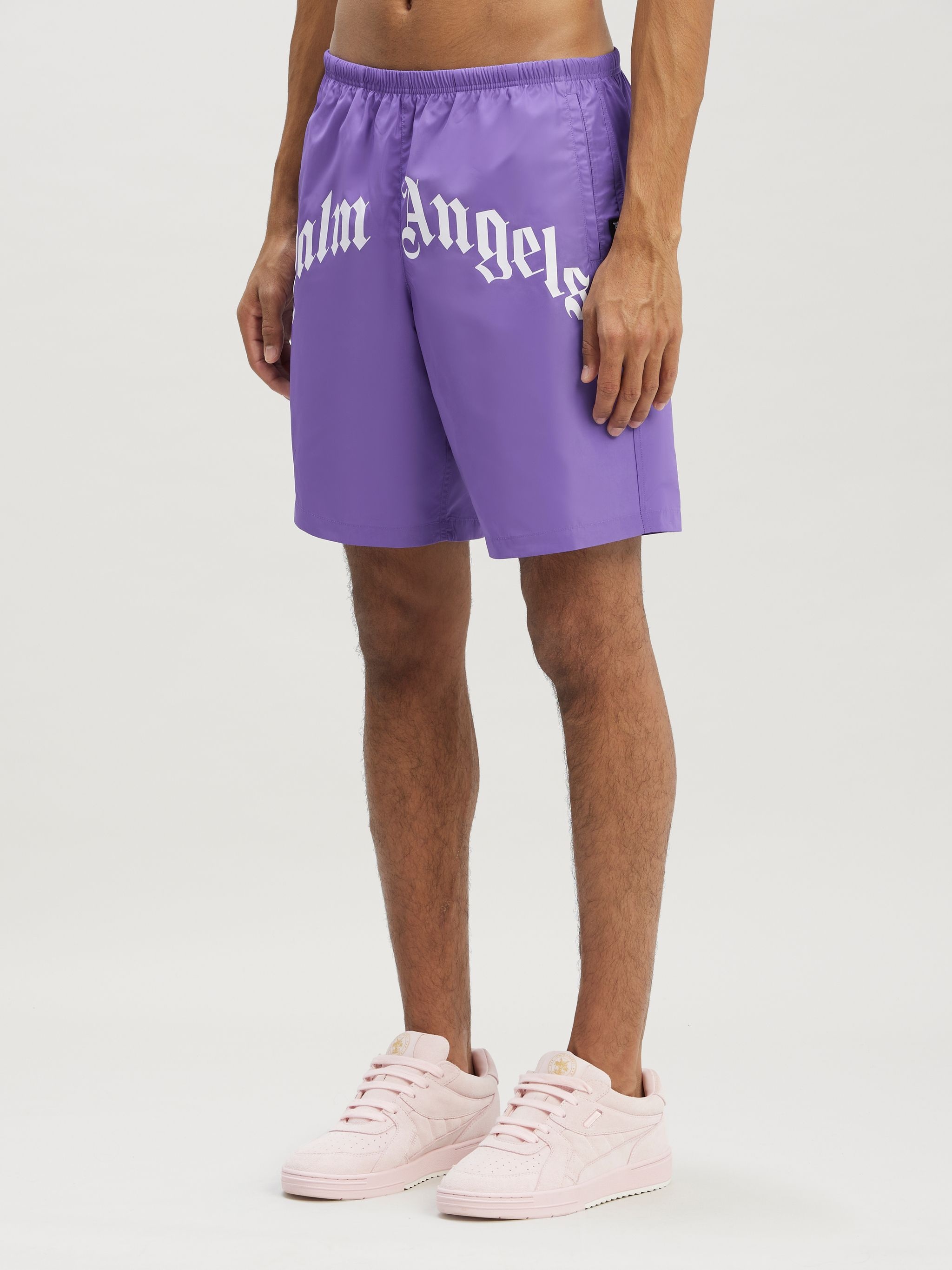 Curved Logo Swim Short - 4