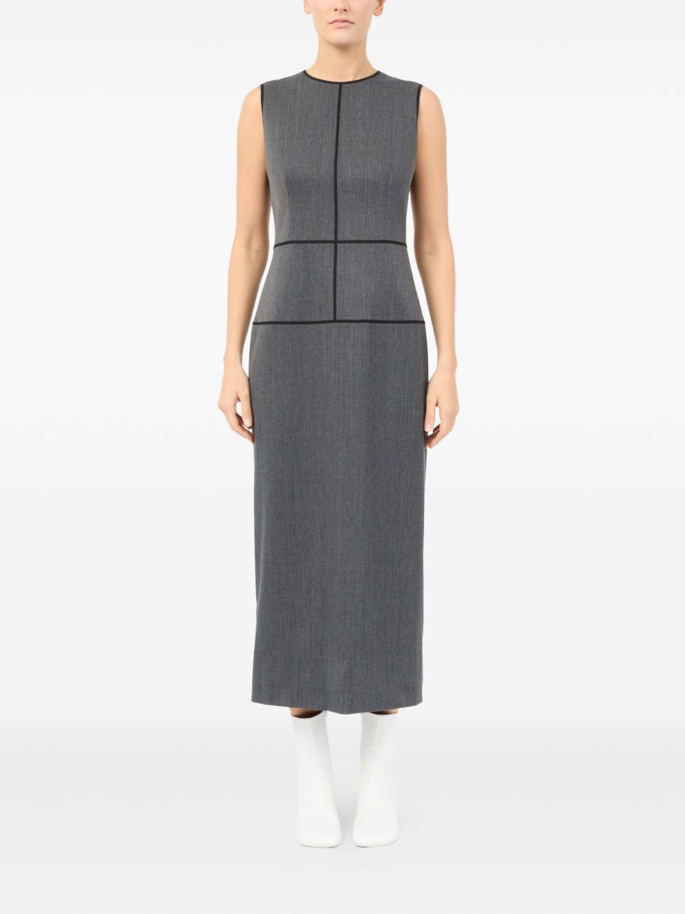 panelled sleeveless dress - 2
