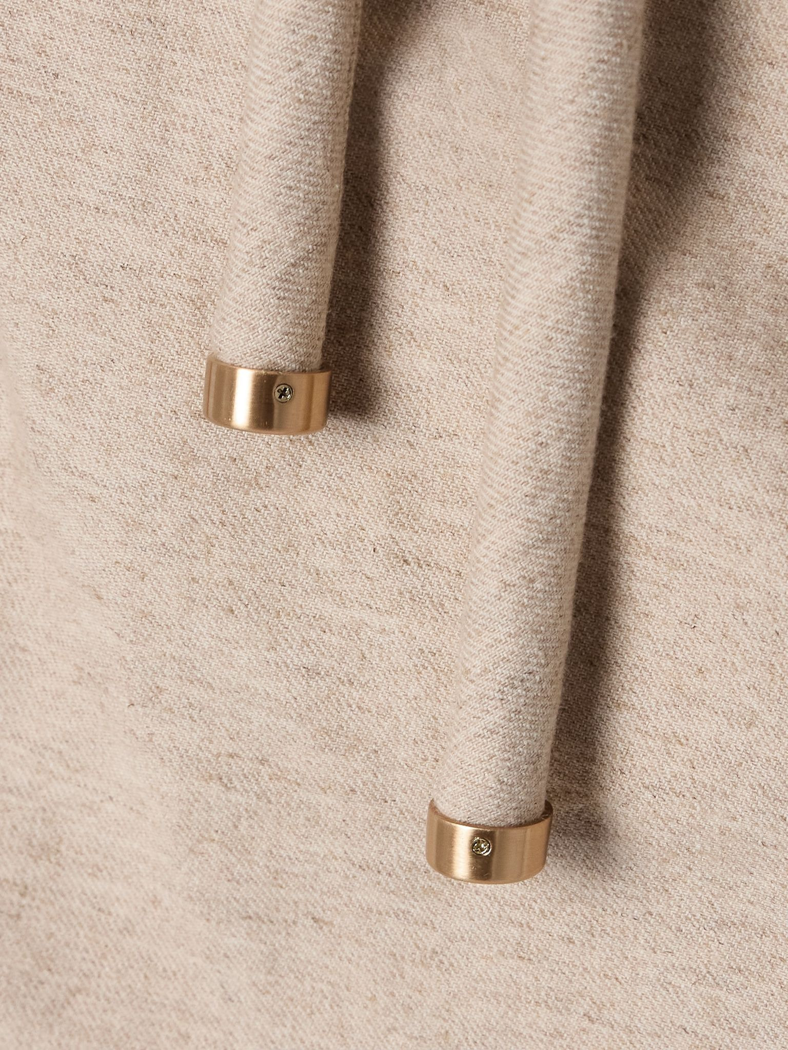 Lenis cotton and linen-blend halterneck mini dress Beige - 4