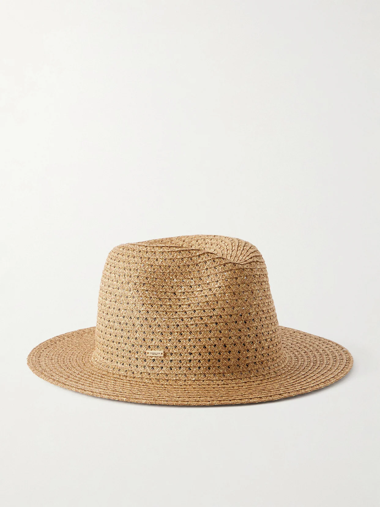 Lillian Embellished Raffia-effect Hat - 1