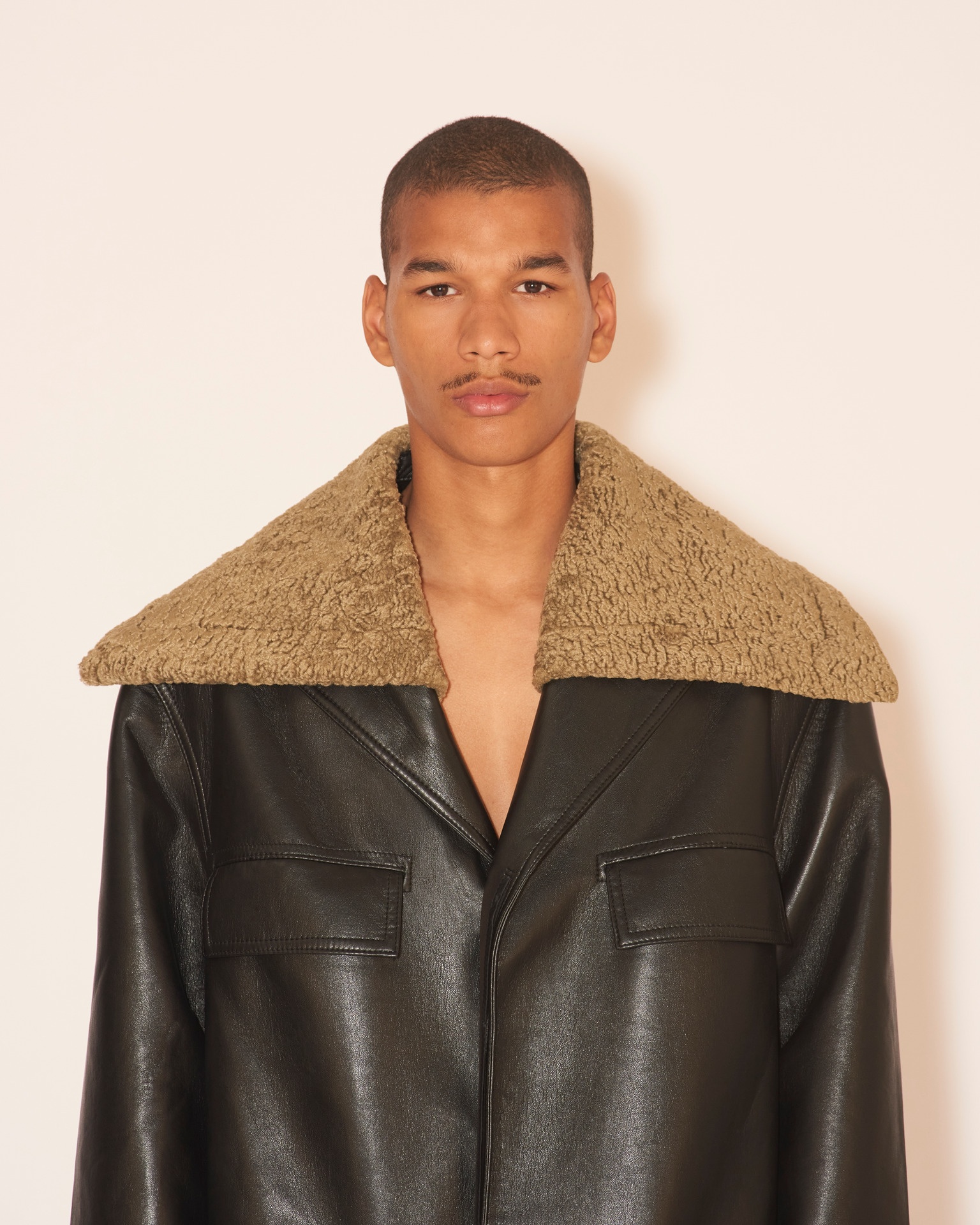 CORVIN - Patch pocket coat - Black/khaki - 2
