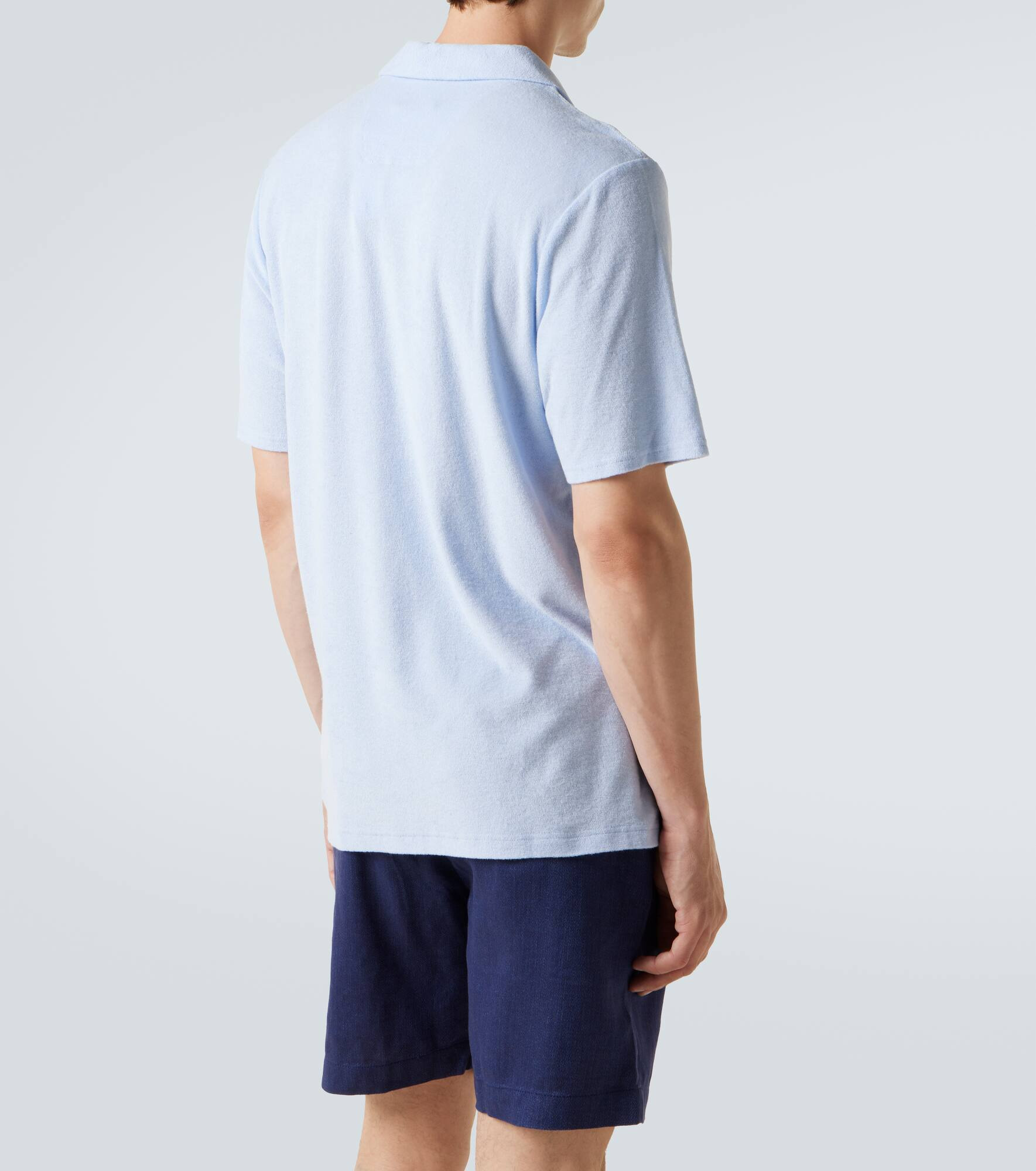 Faustino cotton-blend terry polo shirt - 4