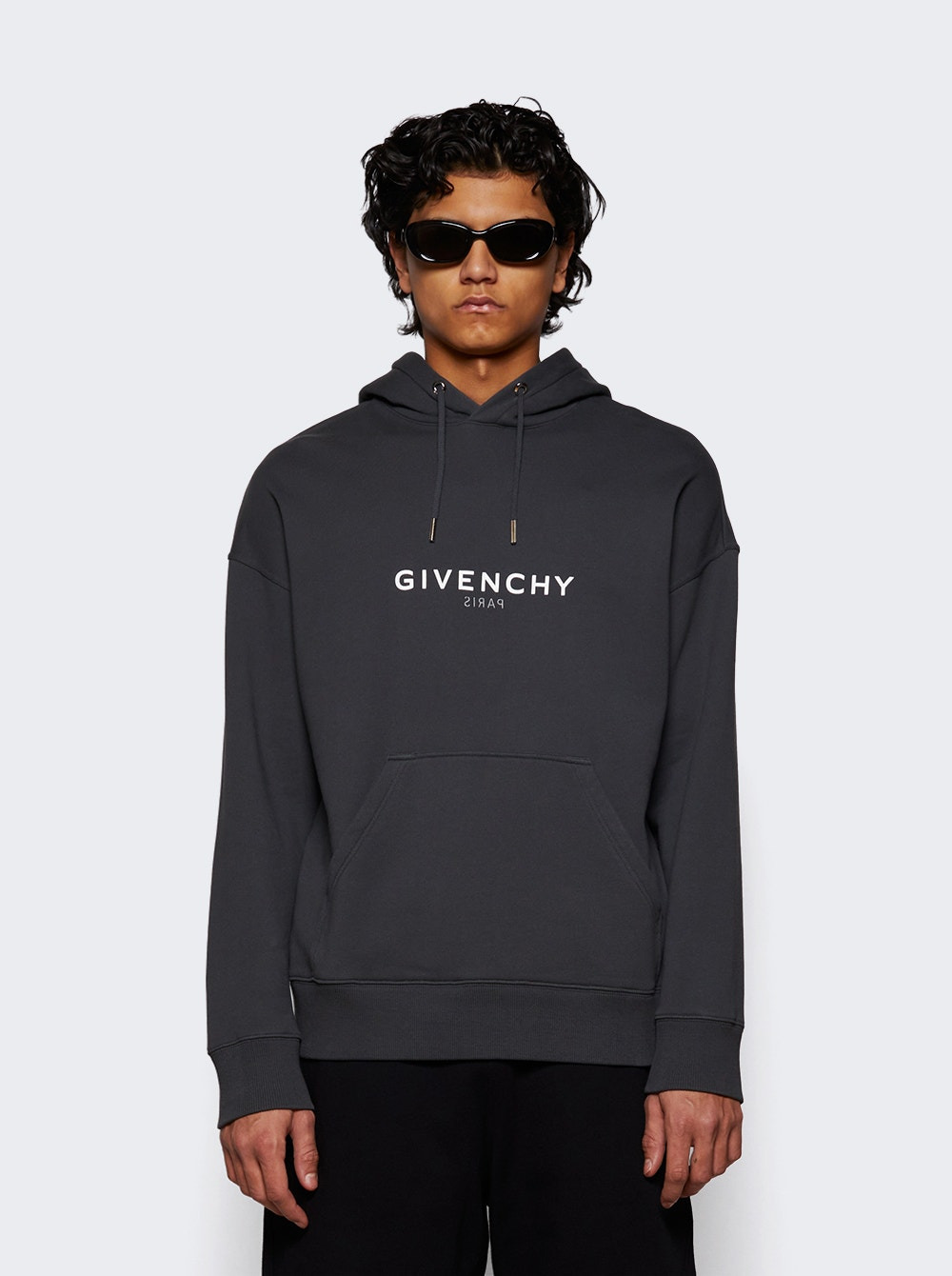 Reverse Givenchy Hoodie Charcoal - 3